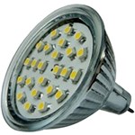 Ficha técnica e caractérísticas do produto Lâmpada LED Spot Dicróica Branco Quente 110V Etna 1W - Gaya