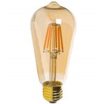 Ficha técnica e caractérísticas do produto Lampada Led Vintage Pera Filamento 8w Bivolt