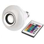 Ficha técnica e caractérísticas do produto Lâmpada Multicolorida Led com Caixa de Som Bluetooth 3W