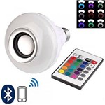 Lampada Musical Bluetooth Rgb com Controle de Led Caixa de Som - Import