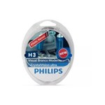 Ficha técnica e caractérísticas do produto Lâmpada Philips Super Branca Crystal Vision Ultra H3 + Pingo