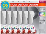 Ficha técnica e caractérísticas do produto Lâmpada Rgb Led 7.5w com Controle Remoto Osram - Kit 6 Unid.