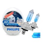 Ficha técnica e caractérísticas do produto Lâmpada Super Branca H7 Crystal Vision Ultra Philips 4300k + Pingo