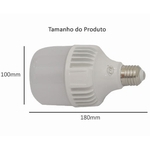 Ficha técnica e caractérísticas do produto Kit 3 Lâmpadas Super Bulbo LED 25W Branco Frio E27 Bivolt