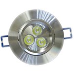 Ficha técnica e caractérísticas do produto Lâmpada Super LED 3W Spot de Embutir Alumínio Branca Fria Bivolt