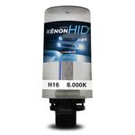 Ficha técnica e caractérísticas do produto Lâmpada Xênon Reposição H16 8000K Tonalidade Azulada 12V 35W