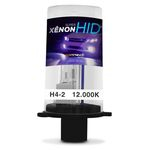 Ficha técnica e caractérísticas do produto Lâmpada Xênon Reposição H4-2 12000K Tonalidade Azul Violeta Escura 12V 35W
