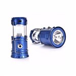 Ficha técnica e caractérísticas do produto Lampião e Lanterna Solar Led USB Recarregável - Azul