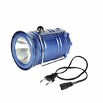 Ficha técnica e caractérísticas do produto Lampião Solar e Lanterna LED 2 em 1 Recarregável com Saída USB
