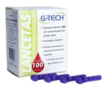 Ficha técnica e caractérísticas do produto Lanceta para Lancetador G-Tech 30G Caixa com 100un.