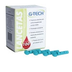 Ficha técnica e caractérísticas do produto Lanceta para Lancetador G-Tech 28G Caixa com 100un.