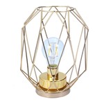 Ficha técnica e caractérísticas do produto Lanterna Decorativa de Vidro e Ferro Dourado Divina Luz 25cm Concepts Life
