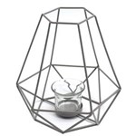 Ficha técnica e caractérísticas do produto Lanterna Decorativa Evolux Mandy em Metal D184467B - Cinza