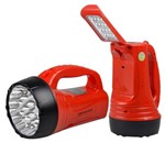 Ficha técnica e caractérísticas do produto Lanterna Holofote DP LED-735 com Luz de Emergência