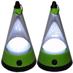 Ficha técnica e caractérísticas do produto Lanterna Lampião Camping de Pendurar a Pilhas 12 Leds Wmtll80091 Verde