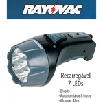 Ficha técnica e caractérísticas do produto Lanterna Recarregavel 7 Leds Bivolt Rayovac