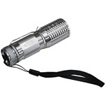 Ficha técnica e caractérísticas do produto Lanterna Tática Policial Led Cree Pilhas 10cm DS-1716 Prata