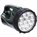 Ficha técnica e caractérísticas do produto Lanterna Tocha 12 LEDS Ultra Light Guepardo LA0400 Bivolt Recarregável