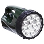 Ficha técnica e caractérísticas do produto Lanterna Tocha Ultra Ligh Recarregável Bivolt LA0400 Verde - Guepardo