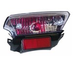 Ficha técnica e caractérísticas do produto Lanterna Traseira - YBR- 125 Factor Metalizada- Cristal