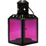 Ficha técnica e caractérísticas do produto Lanterna Vidro/Metal Rosa - Venus Victrix
