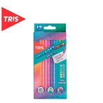 Ficha técnica e caractérísticas do produto Lápis Cor 12 Cores Mega Soft Tons Pastel - Tris