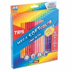 Ficha técnica e caractérísticas do produto Lápis Cor 48 Cores Tris Mega Soft Color C/apontador 684055