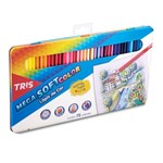 Ficha técnica e caractérísticas do produto Lapis Cor Tris Mega Soft Color 72 Cores + Estojo Lata