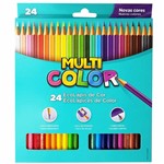 Ficha técnica e caractérísticas do produto Lápis de Cor 24 Cores Multicolor