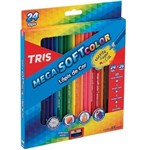 Ficha técnica e caractérísticas do produto Lapis de Cor 24 Cores Tris Mega Soft Color