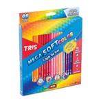 Ficha técnica e caractérísticas do produto Lápis de Cor 48 Cores Triangular Tris Mega Soft Color + Apontador