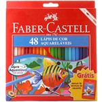 Lápis de Cor Aquarelável - 48 Cores - Faber-Castell