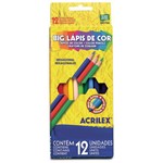 Lápis de Cor Big 12 Cores Acrilex