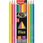 Ficha técnica e caractérísticas do produto Lápis de Cor Color'peps Fluo 6 Cores Fluorescentes Maped