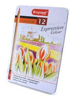 Ficha técnica e caractérísticas do produto Lápis de Cor Expression Colour Estojo com 12 Cores Bruynzeel