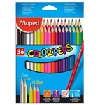 Lápis de Cor Maped Color Peps Triangular 036 Cores 83201703