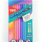 Ficha técnica e caractérísticas do produto Lapis de Cor Mega Soft Color 12 Cores Tons Pastel Tris