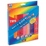 Ficha técnica e caractérísticas do produto Lápis de Cor Mega Soft Color 48 Cores + Apontador Tris