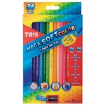 Ficha técnica e caractérísticas do produto Lápis de Cor Mega Soft Color 36 Cores + Apontador Tris