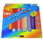Ficha técnica e caractérísticas do produto Lápis de Cor Mega Soft Color 26 Cores - Tris
