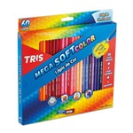 Ficha técnica e caractérísticas do produto Lápis de Cor Mega Soft Color 60 Cores com 2 Metálicas e 1 Apontador Tris