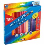 Ficha técnica e caractérísticas do produto Lápis de Cor Mega Soft Color 60 Cores com 2 Metálicas Tris