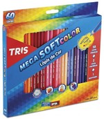 Ficha técnica e caractérísticas do produto Lápis De Cor Mega Soft Color 60 Cores Tris