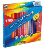Ficha técnica e caractérísticas do produto Lápis de Cor Mega Soft Color 60 Cores - Tris