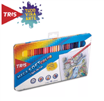 Ficha técnica e caractérísticas do produto Lapis de Cor Mega Soft Color 72 Cores Estojo Lata Tris