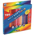 Ficha técnica e caractérísticas do produto Lápis de Cor Mega Soft com 60 Cores + Apontador Tris