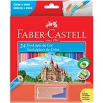Ficha técnica e caractérísticas do produto Lápis de Cor Sextavado Faber Castell 24 Cores Mais Apontador