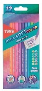 Ficha técnica e caractérísticas do produto Lápis de Cor Tons Pastel com 12 Cores - Tris