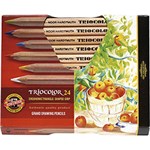 Ficha técnica e caractérísticas do produto Lápis de Cor Triocolor Jumbo 24 Cores - Koh-I-Noor