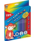 Ficha técnica e caractérísticas do produto Lápis de Cor Tris 24 Cores Mega Soft Color